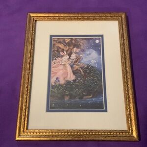 Vintage Serenade Under Moonlight Bunnies Painting 🖼️